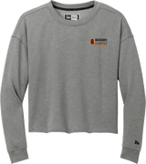Biggby Coffee Hockey Club New Era Ladies Tri-Blend Fleece Crop Crew