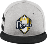 Royals Hockey Club New Era Shadow Heather Striped Flat Bill Snapback Cap